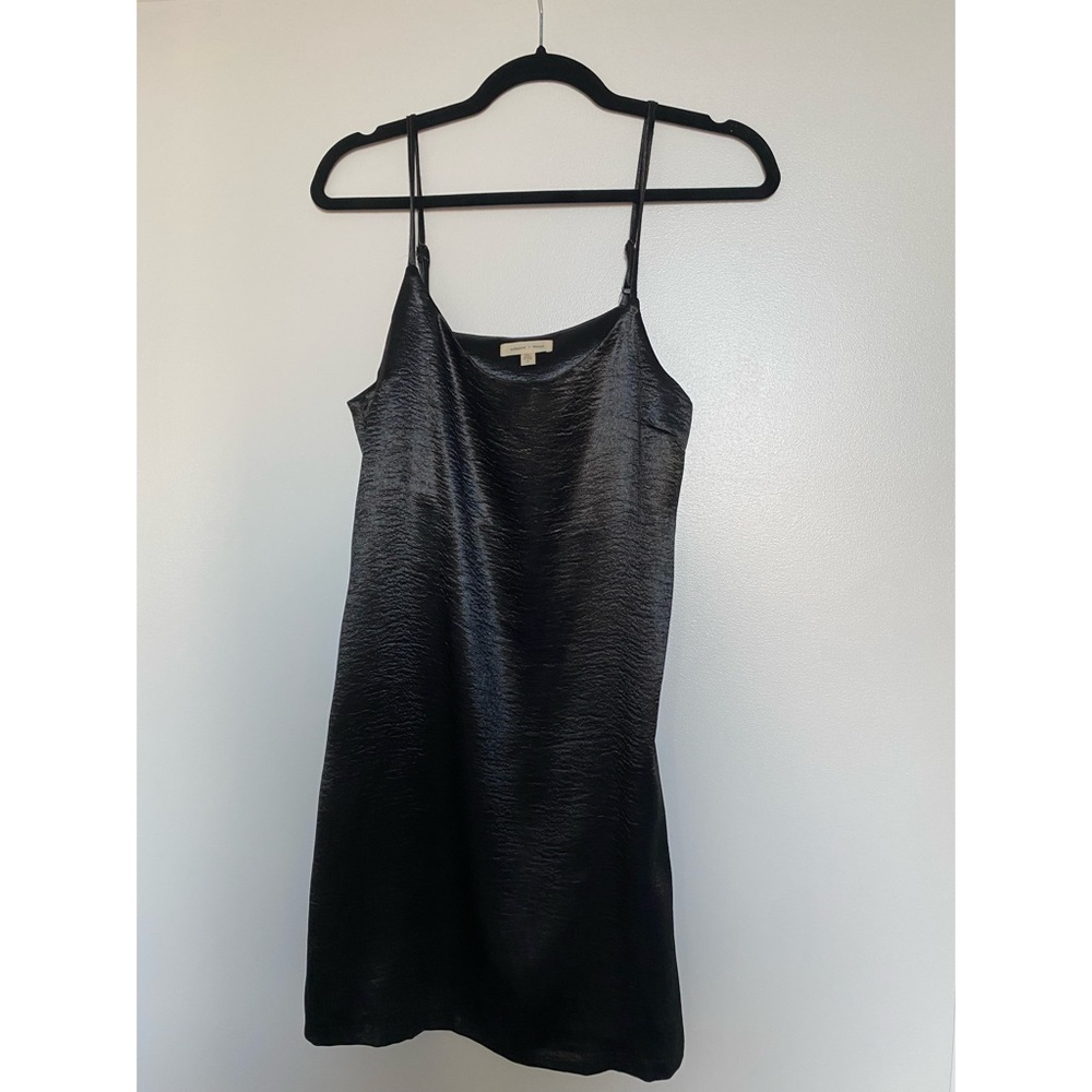 Urban Outfitters Black Satin Mini Dress